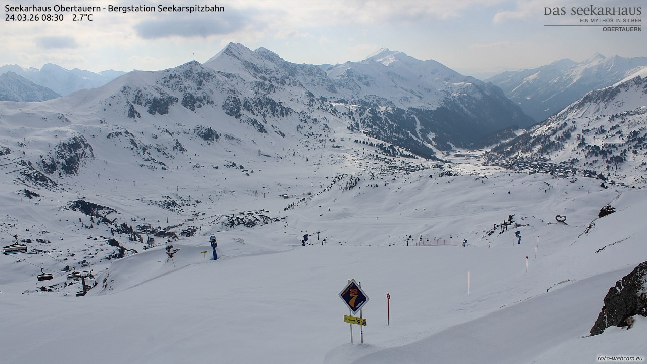 Archived image Webcam View Seekarspitz top station