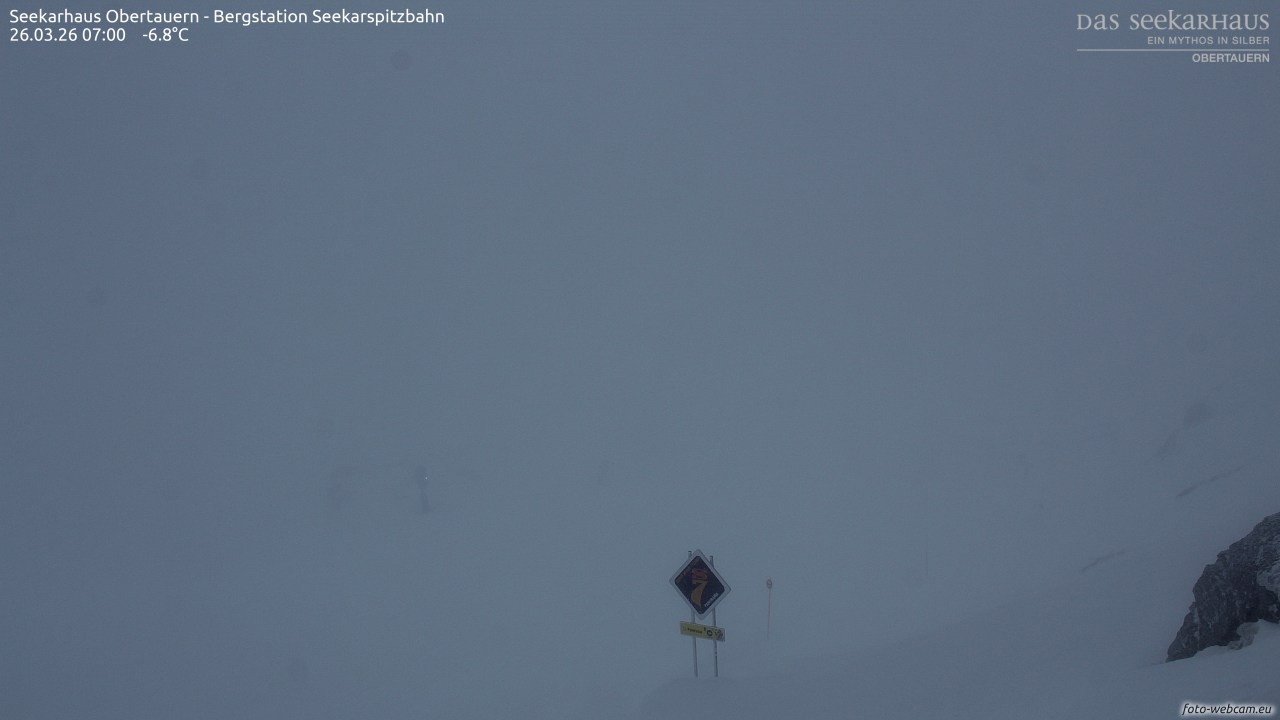 Archiv Foto Webcam Obertauern: Seekarspitz top station