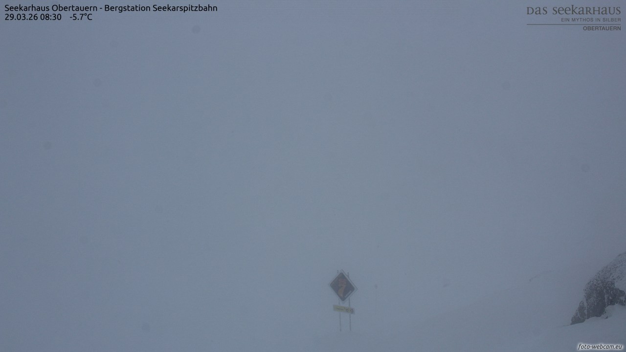 Archiv Foto Webcam Obertauern: Seekarspitz top station