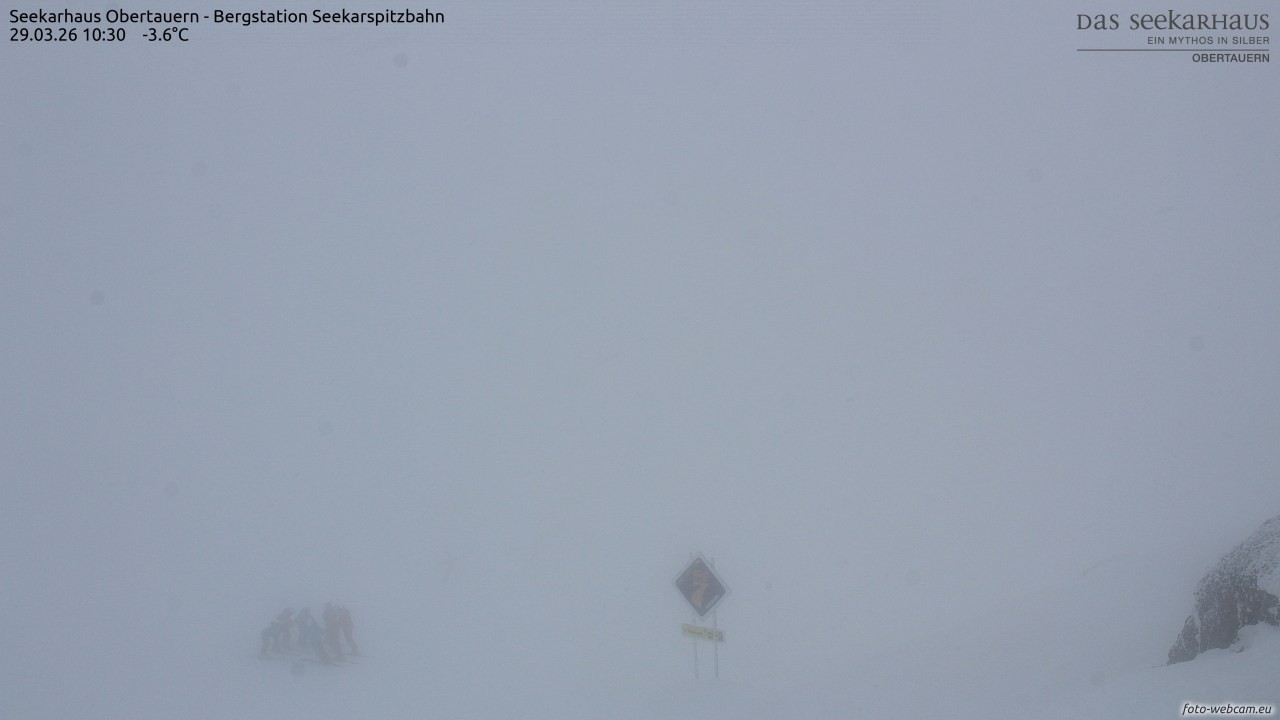 Archiv Foto Webcam Obertauern: Seekarspitz top station