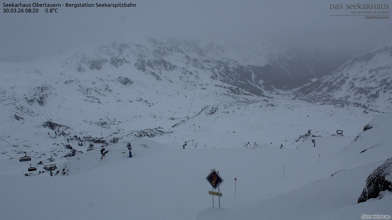 Archiv Foto Webcam Obertauern: Seekarspitz top station