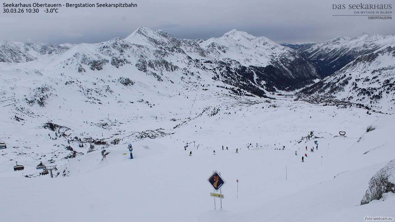 Archiv Foto Webcam Obertauern: Seekarspitz top station