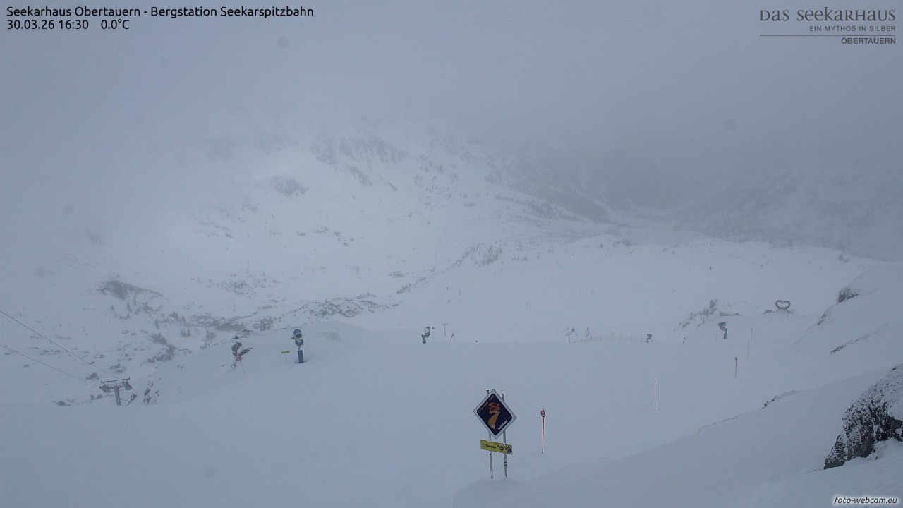 Archiv Foto Webcam Obertauern: Seekarspitz top station