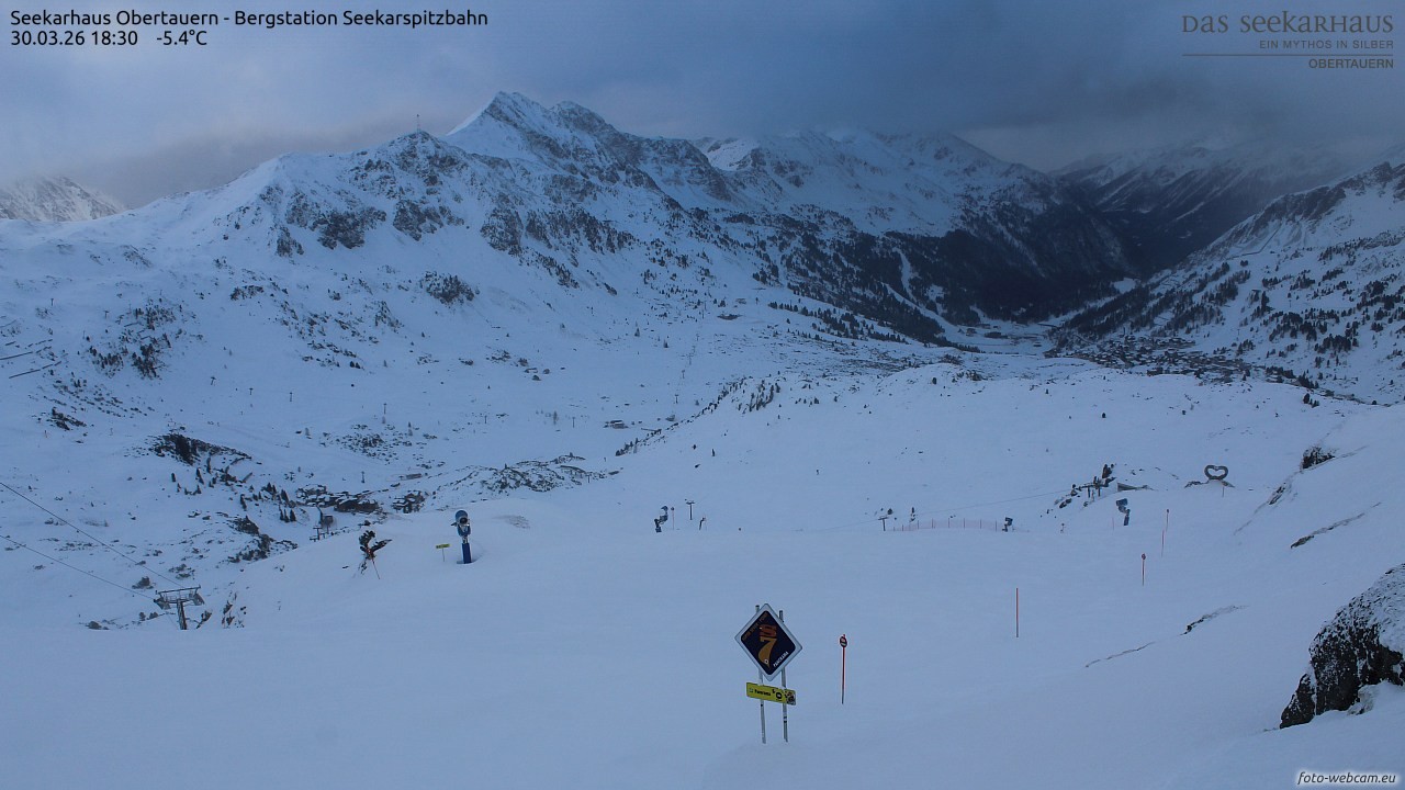 Archiv Foto Webcam Obertauern: Seekarspitz top station