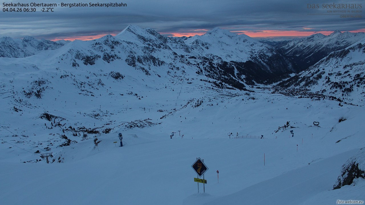 Archiv Foto Webcam Obertauern: Seekarspitz top station