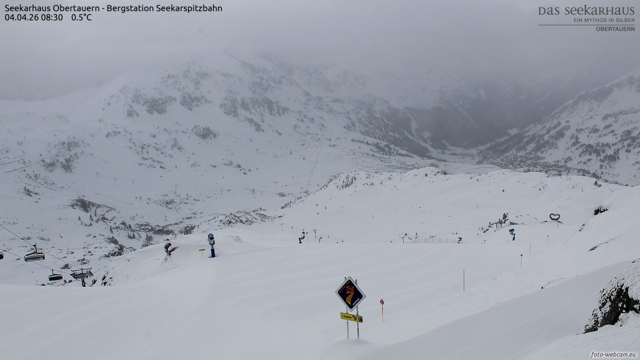 Archiv Foto Webcam Obertauern: Seekarspitz top station