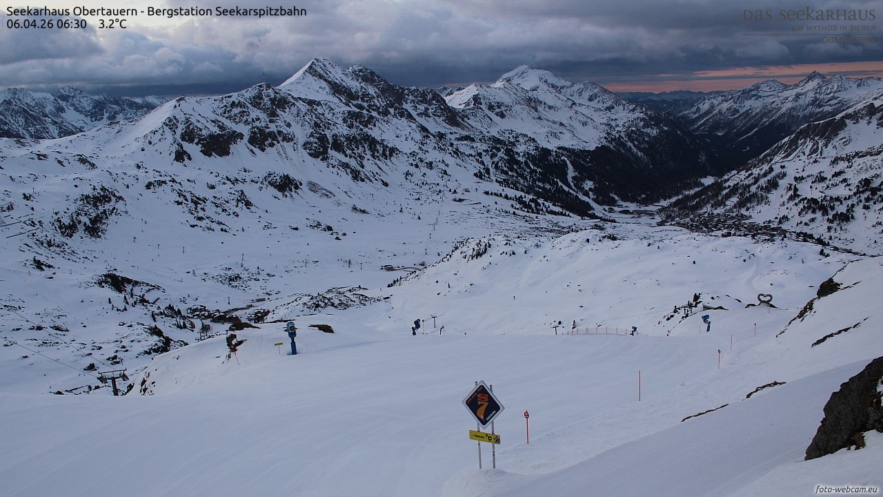 Archiv Foto Webcam Obertauern: Seekarspitz top station