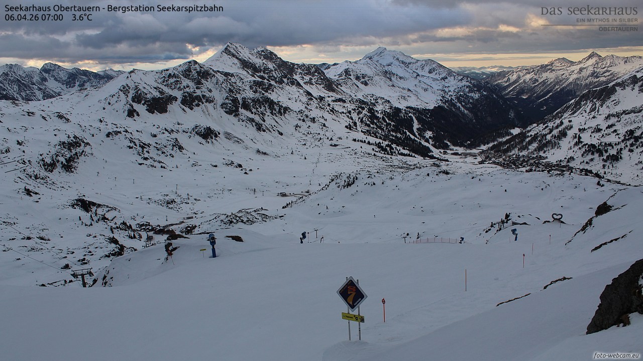 Archiv Foto Webcam Obertauern: Seekarspitz top station