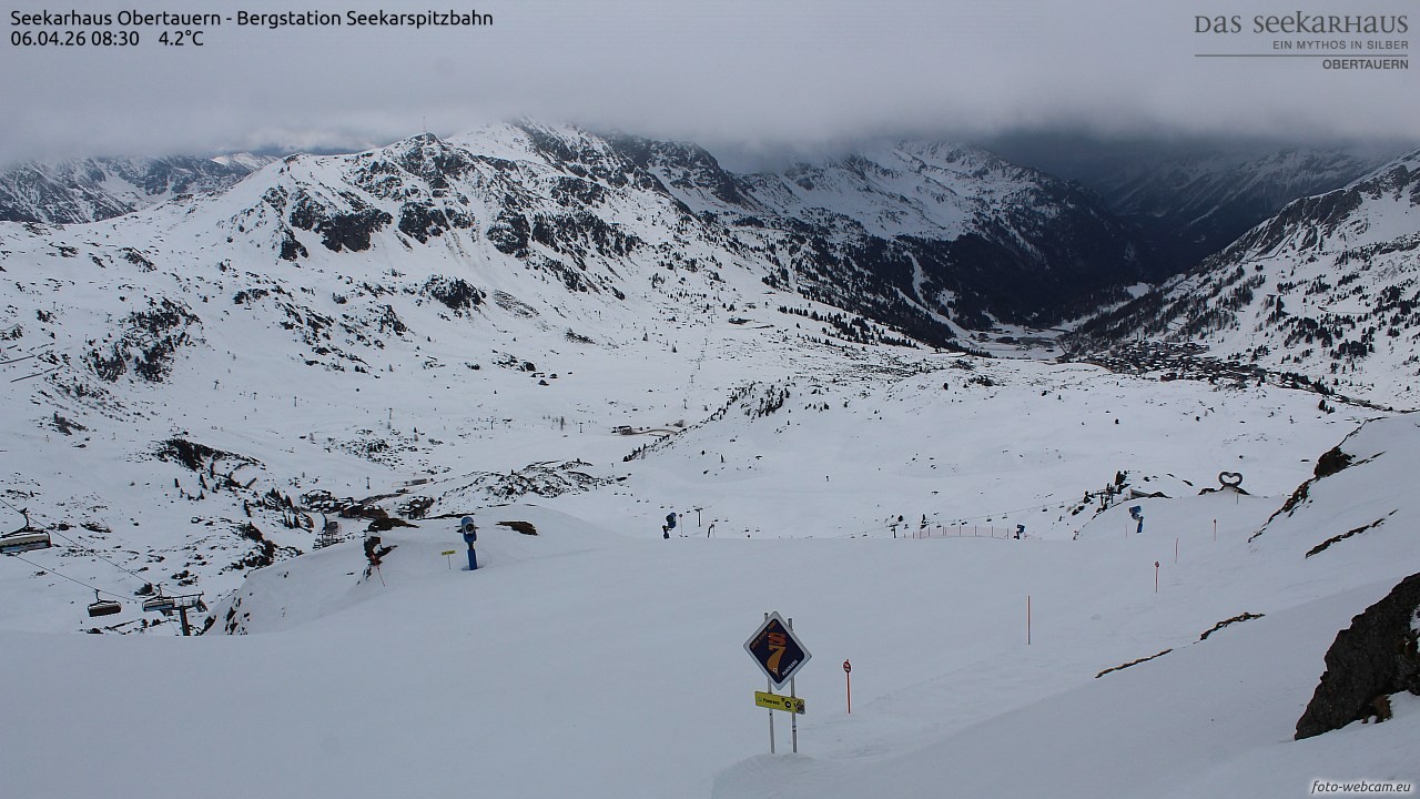 Archiv Foto Webcam Obertauern: Seekarspitz top station