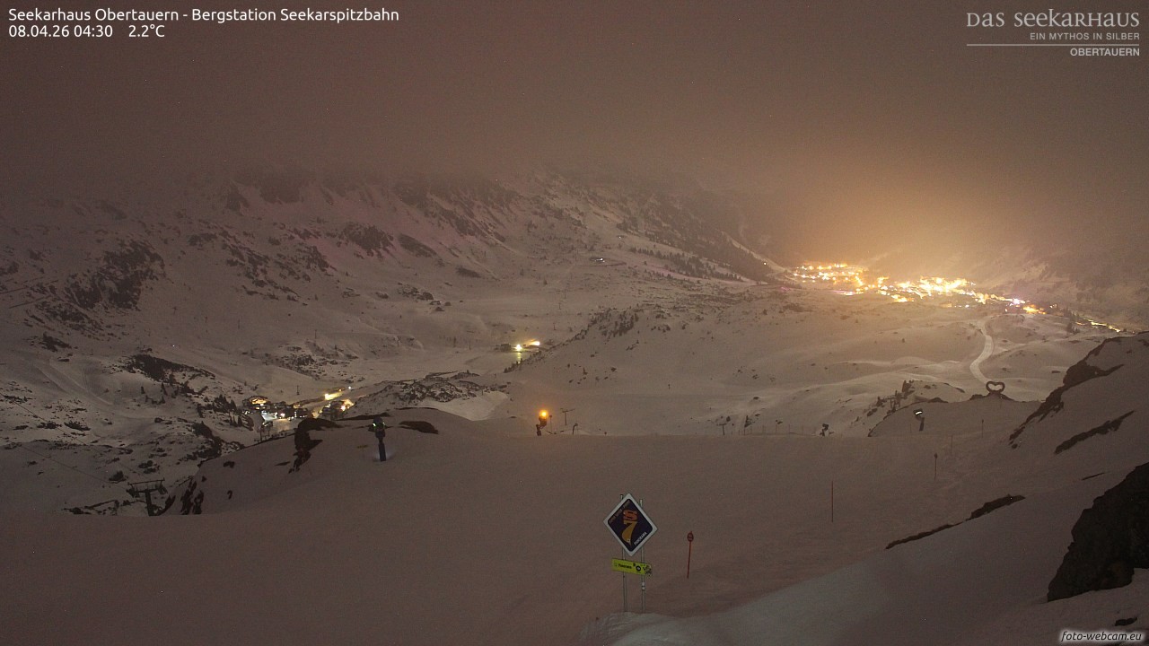 Archived image Webcam View Seekarspitz top station