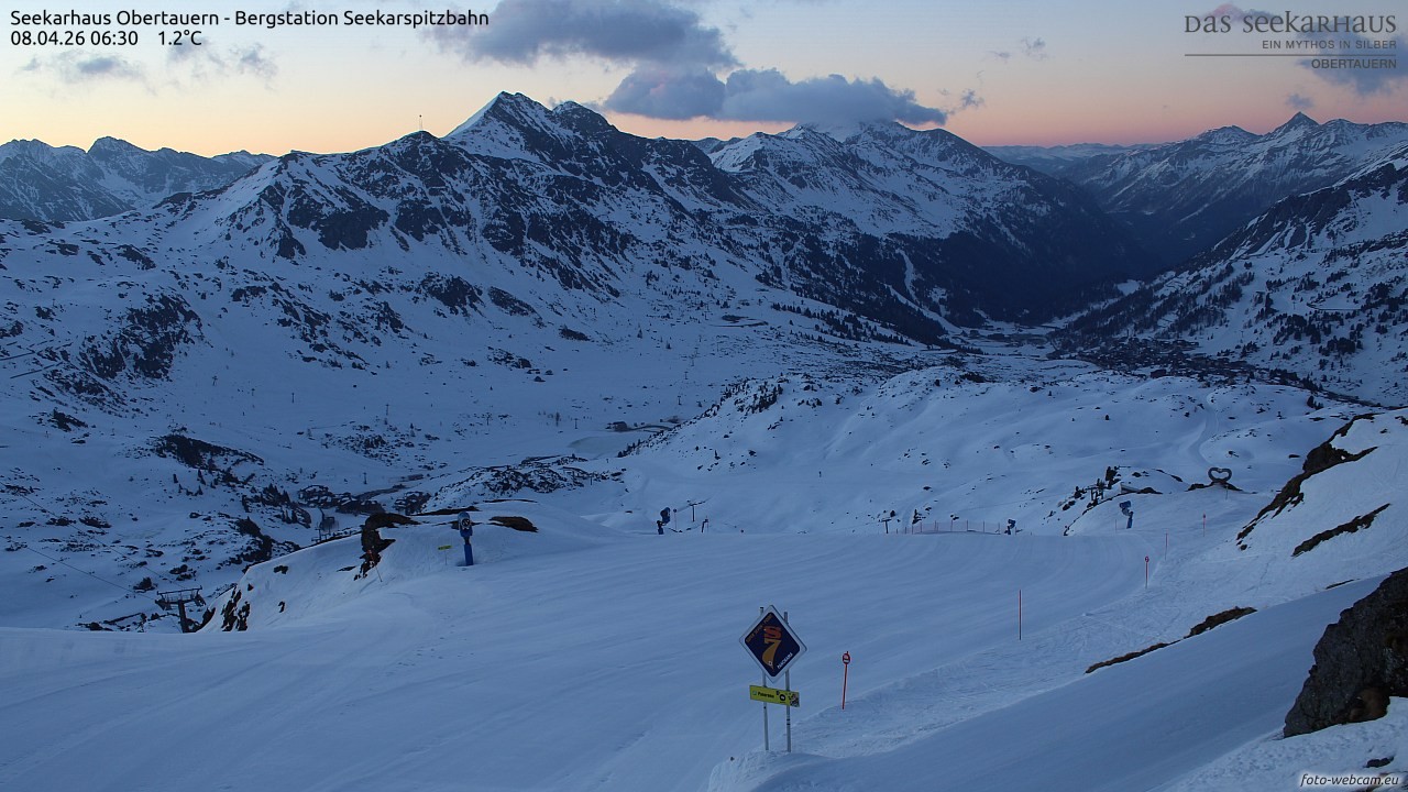 Archived image Webcam View Seekarspitz top station