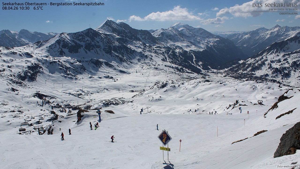 Archived image Webcam View Seekarspitz top station