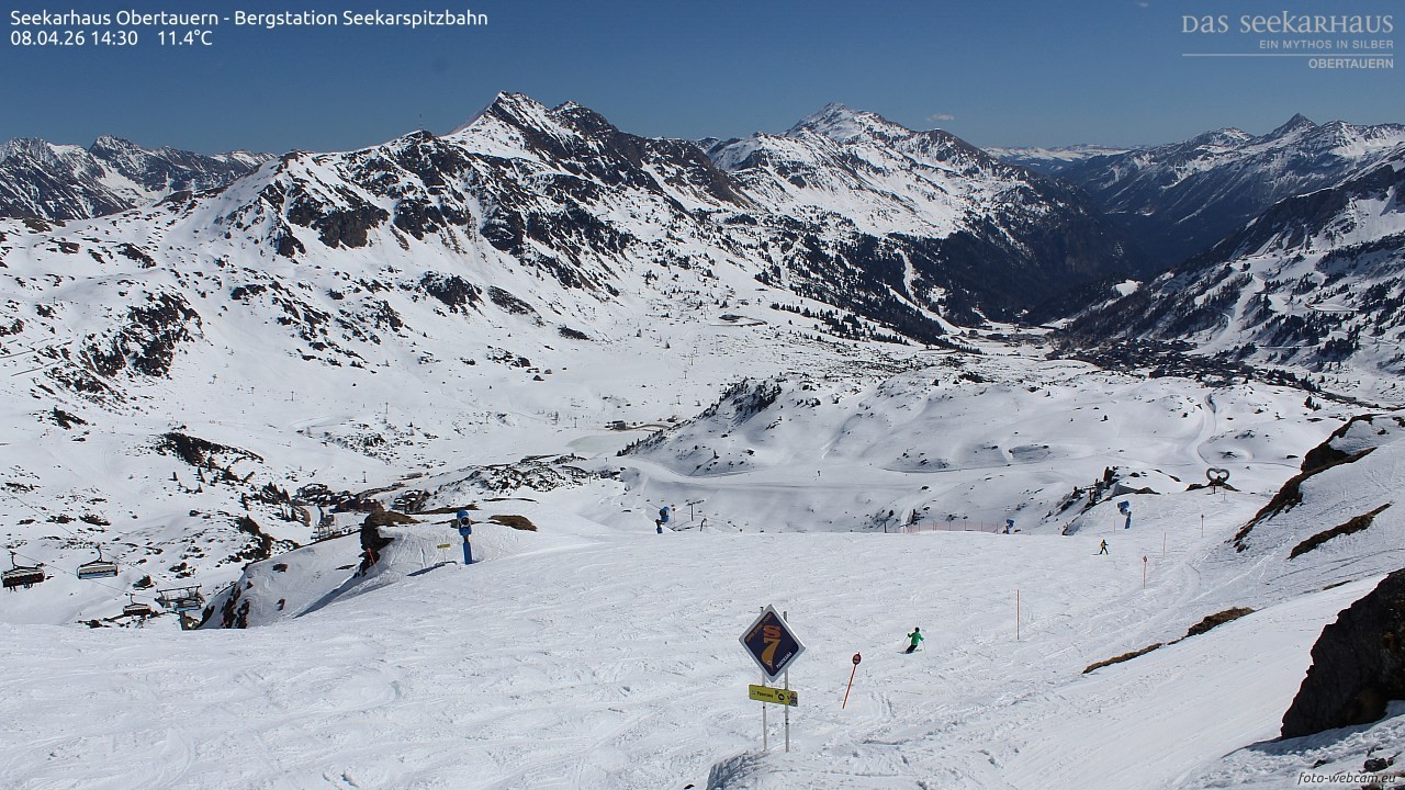 Archived image Webcam View Seekarspitz top station