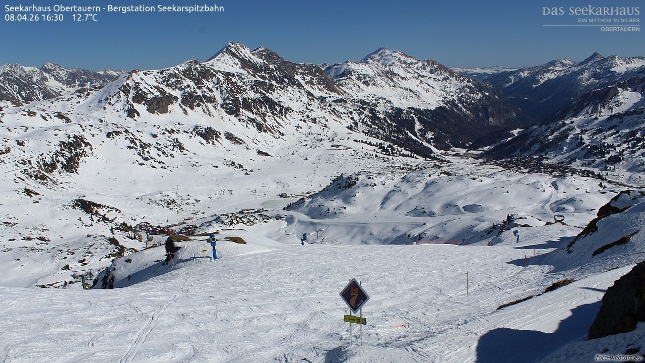 Archived image Webcam View Seekarspitz top station