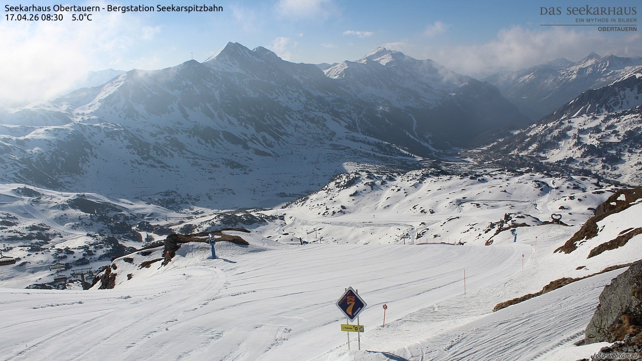 Archived image Webcam View Seekarspitz top station