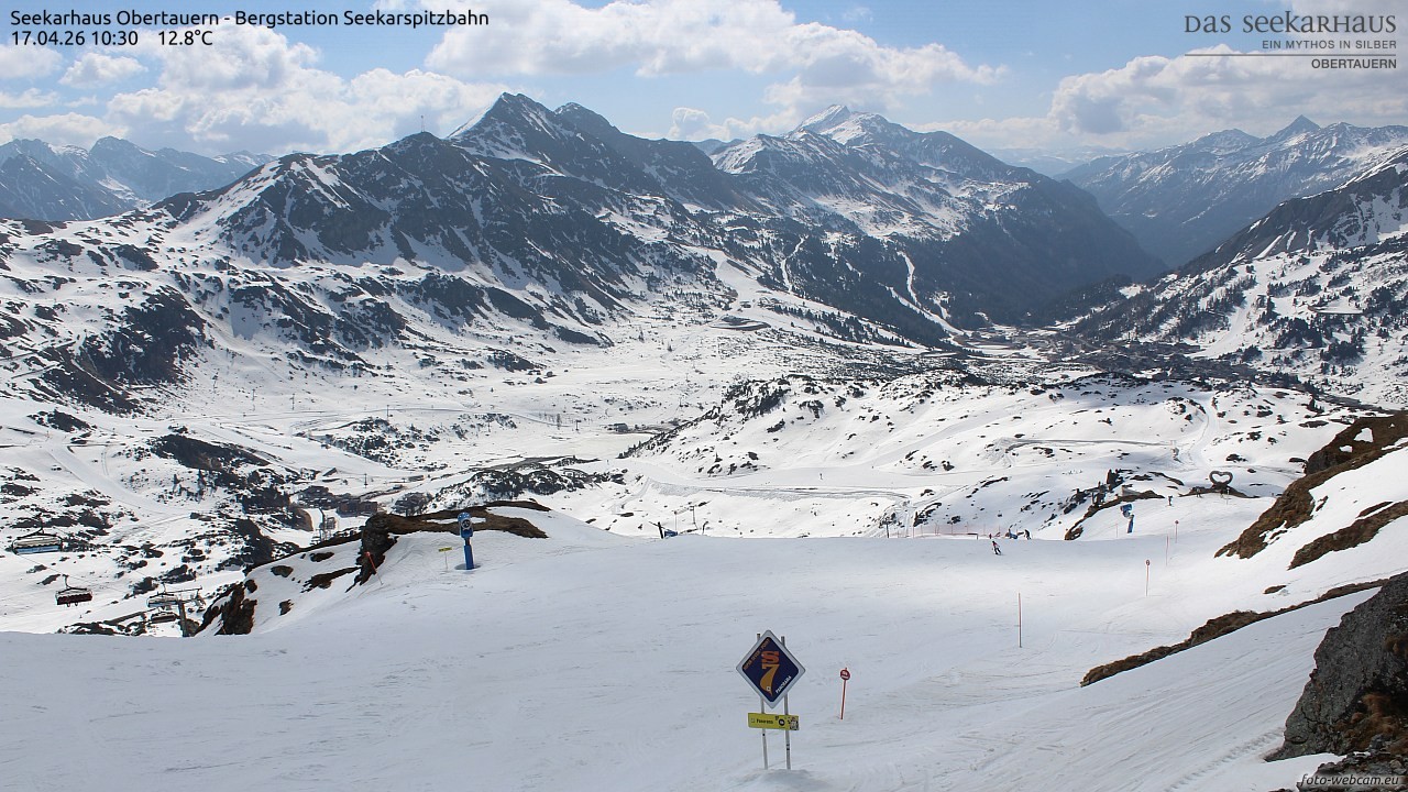 Archived image Webcam View Seekarspitz top station