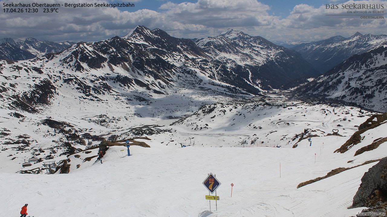 Archived image Webcam View Seekarspitz top station