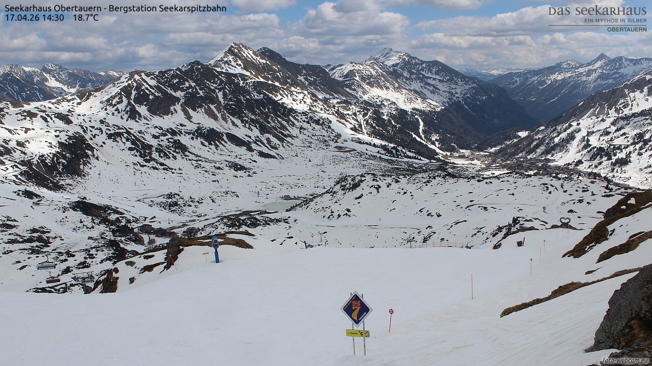 Archived image Webcam View Seekarspitz top station