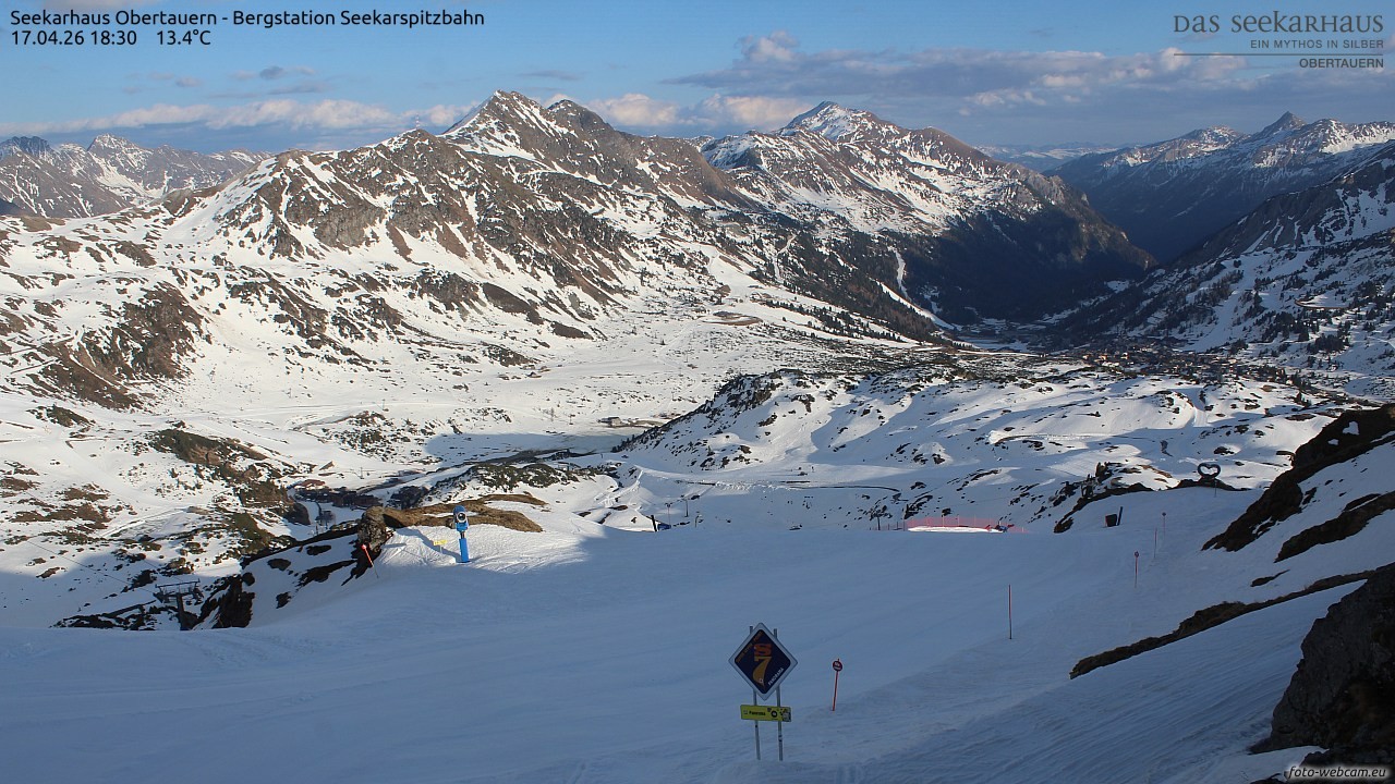 Archived image Webcam View Seekarspitz top station