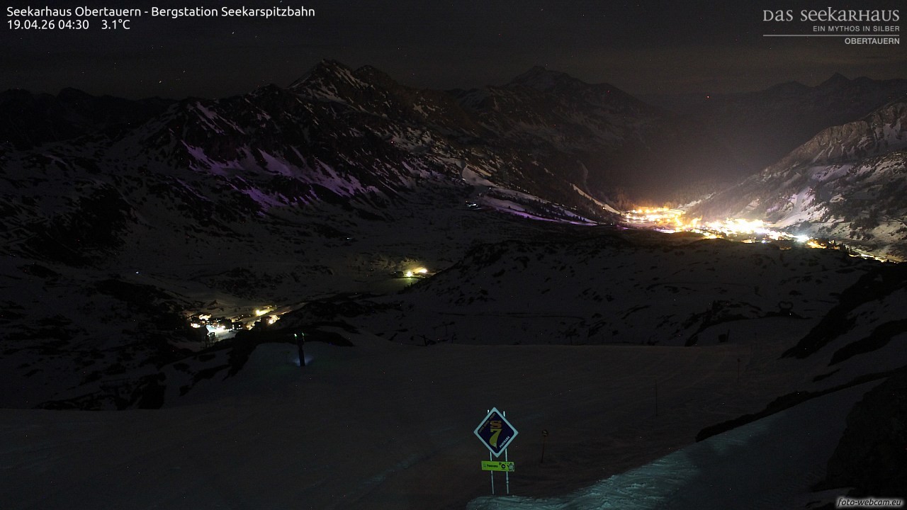 Archiv Foto Webcam Obertauern: Seekarspitz top station