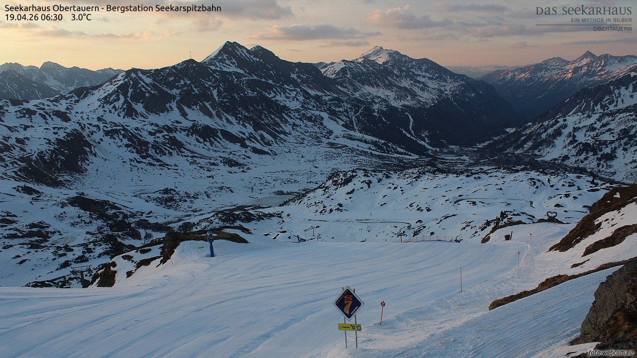 Archiv Foto Webcam Obertauern: Seekarspitz top station