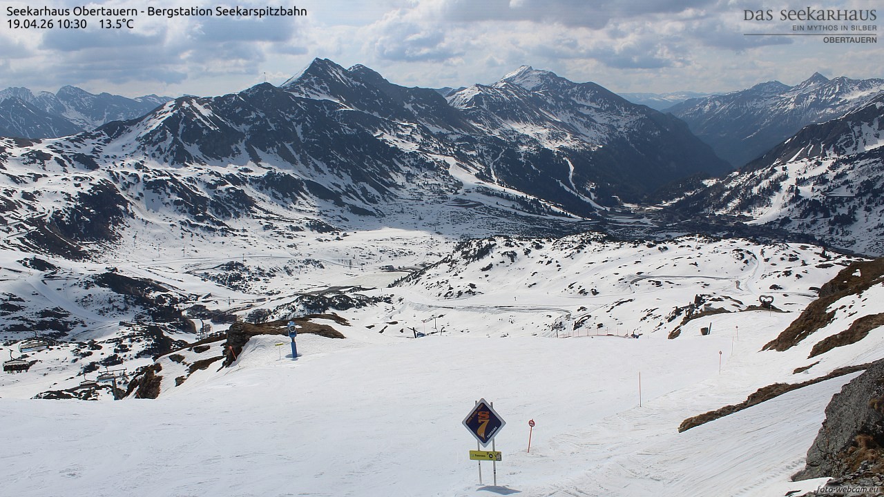 Archiv Foto Webcam Obertauern: Seekarspitz top station