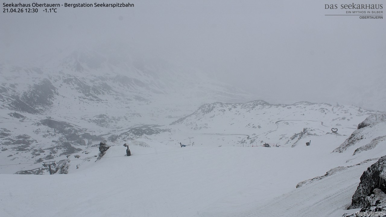 Archiv Foto Webcam Obertauern: Seekarspitz top station