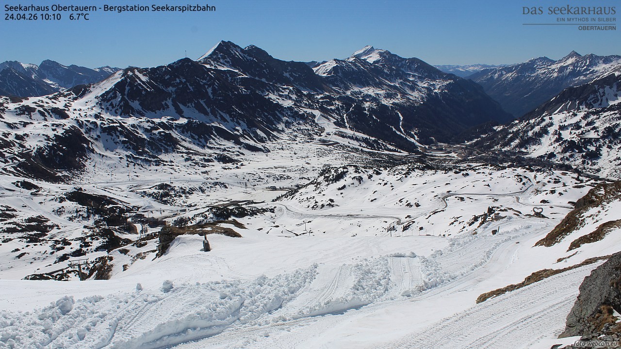 Archiv Foto Webcam Obertauern: Seekarspitz top station