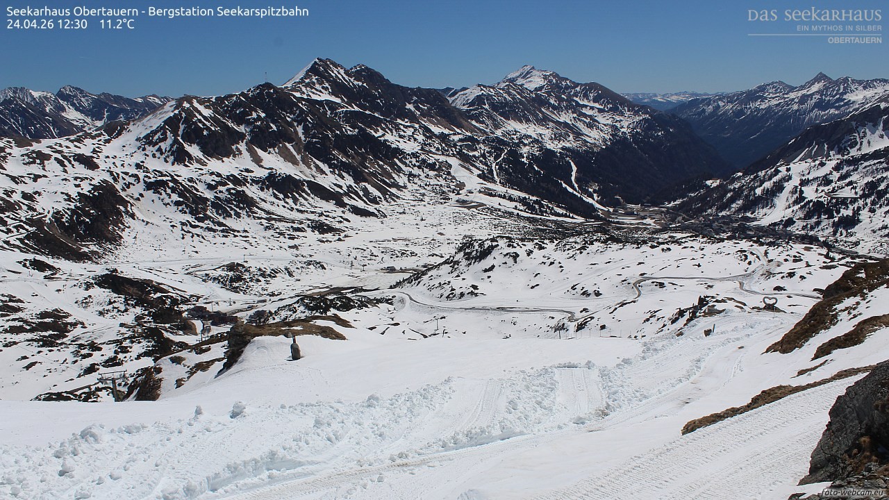 Archiv Foto Webcam Obertauern: Seekarspitz top station