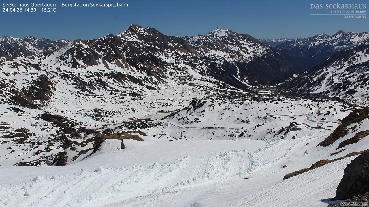 Archiv Foto Webcam Obertauern: Seekarspitz top station