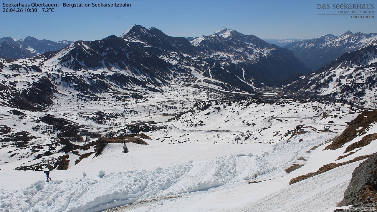 Archived image Webcam View Seekarspitz top station