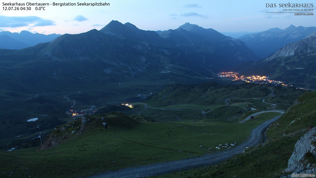 Archived image Webcam View Seekarspitz top station