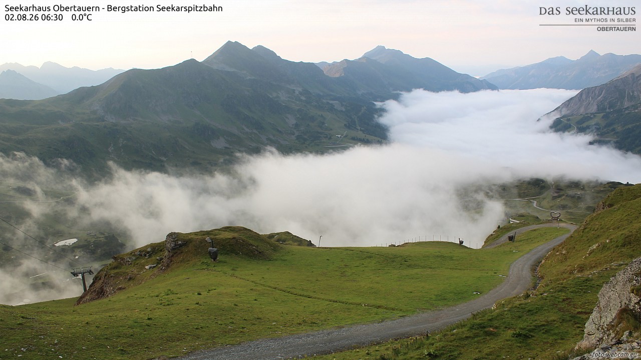 Archiv Foto Webcam Obertauern: Seekarspitz top station