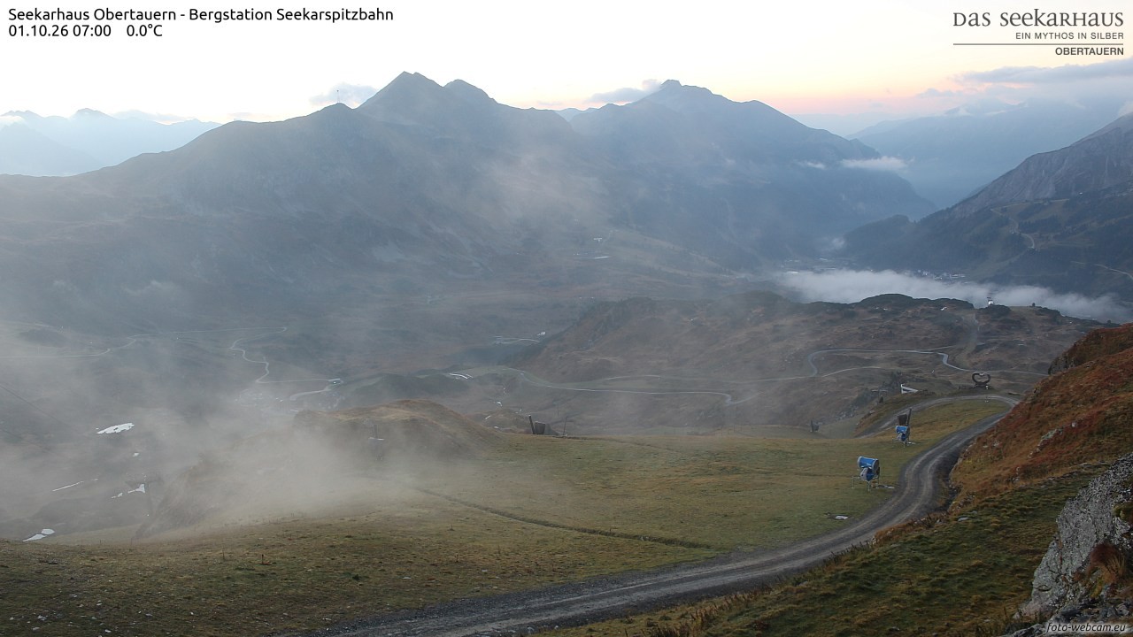 Archived image Webcam View Seekarspitz top station
