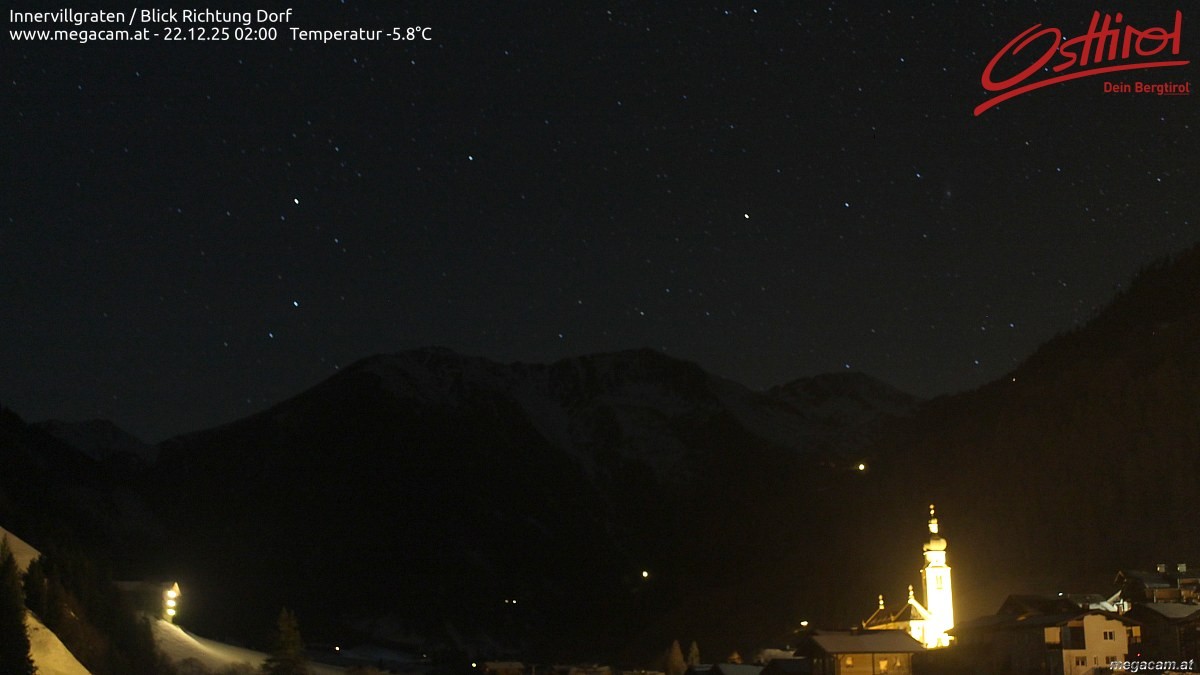 Archiv Foto Webcam Blick Richtung Innervillgraten
