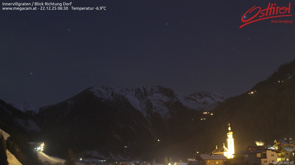 Archiv Foto Webcam Blick Richtung Innervillgraten