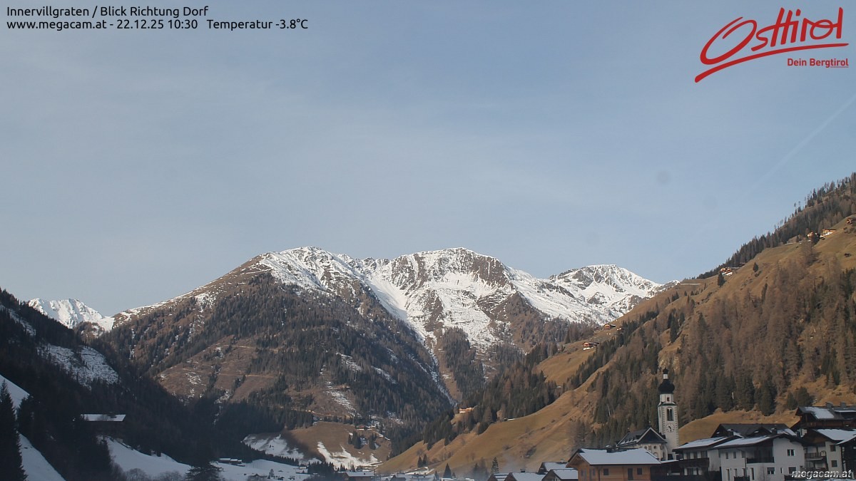 Archiv Foto Webcam Blick Richtung Innervillgraten