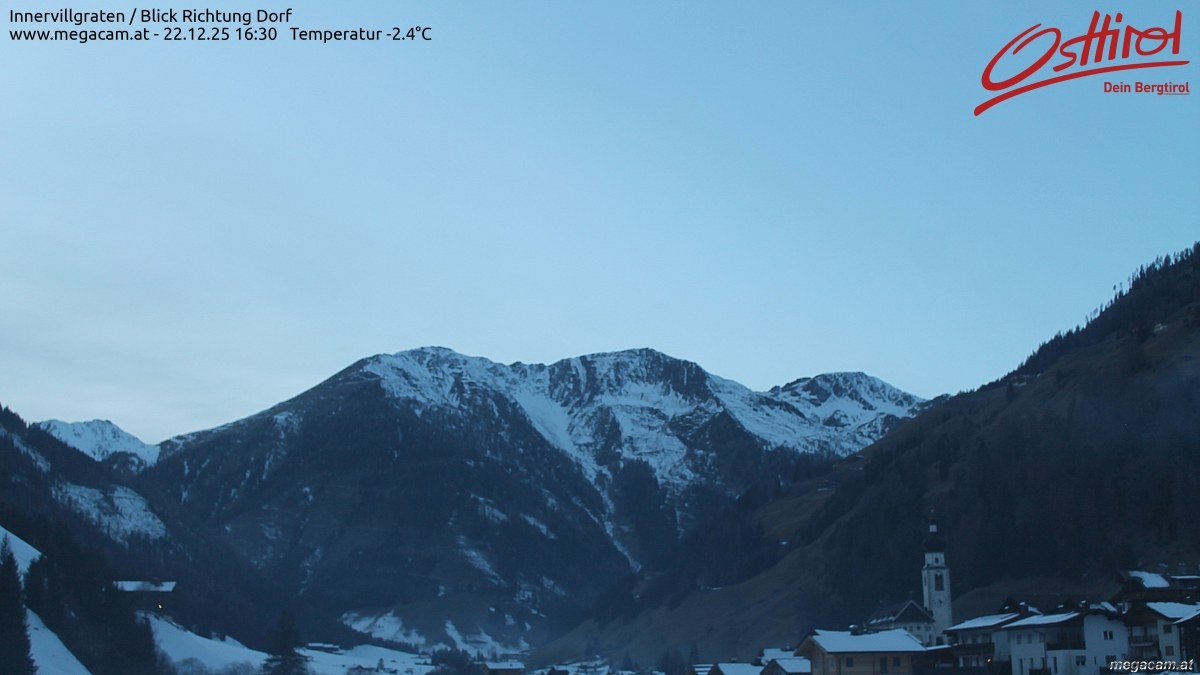 Archiv Foto Webcam Blick Richtung Innervillgraten