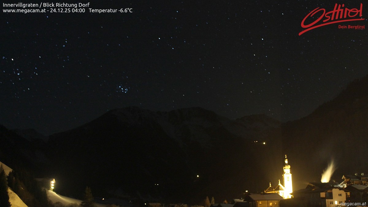 Archiv Foto Webcam Blick Richtung Innervillgraten