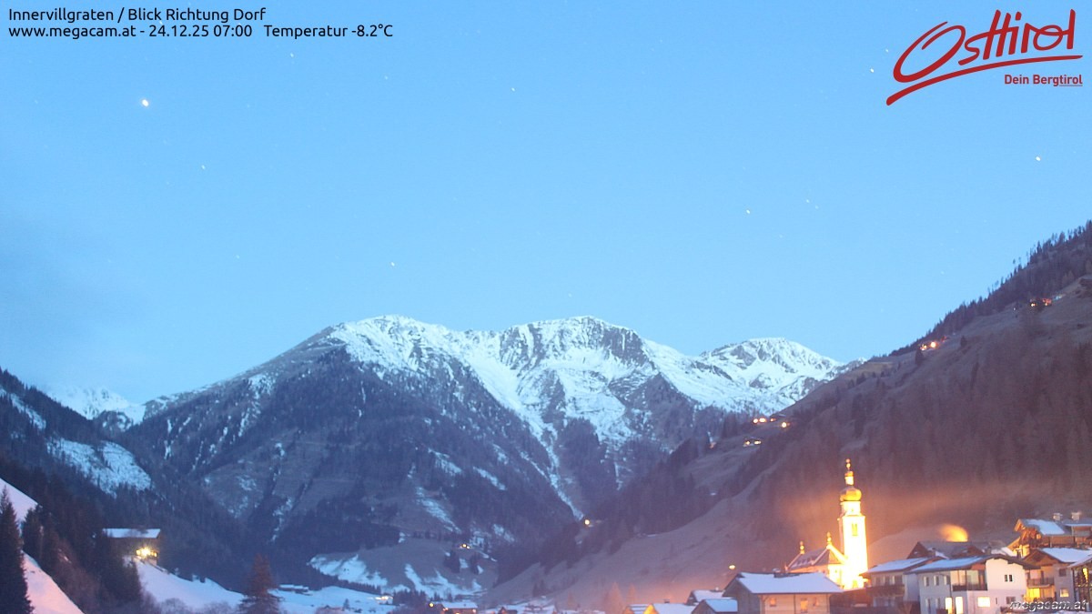 Archiv Foto Webcam Blick Richtung Innervillgraten