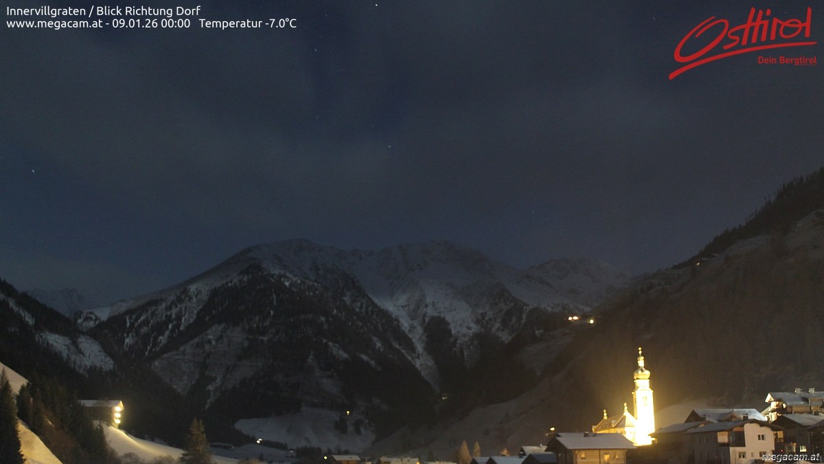 Archiv Foto Webcam Blick Richtung Innervillgraten