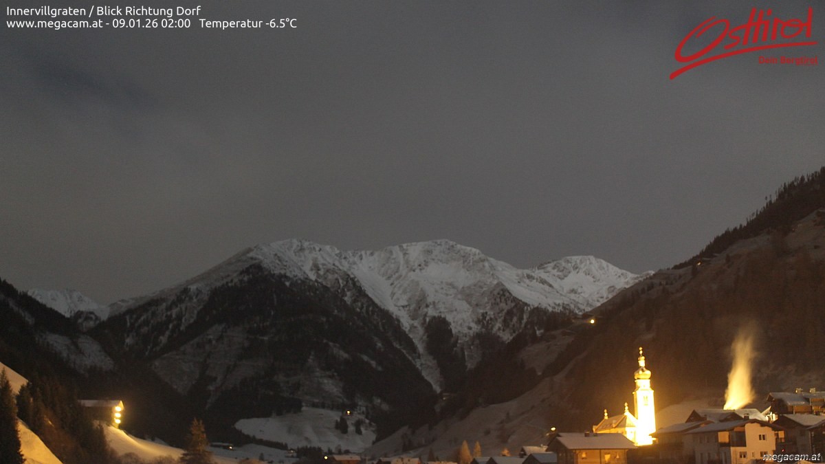 Archiv Foto Webcam Blick Richtung Innervillgraten