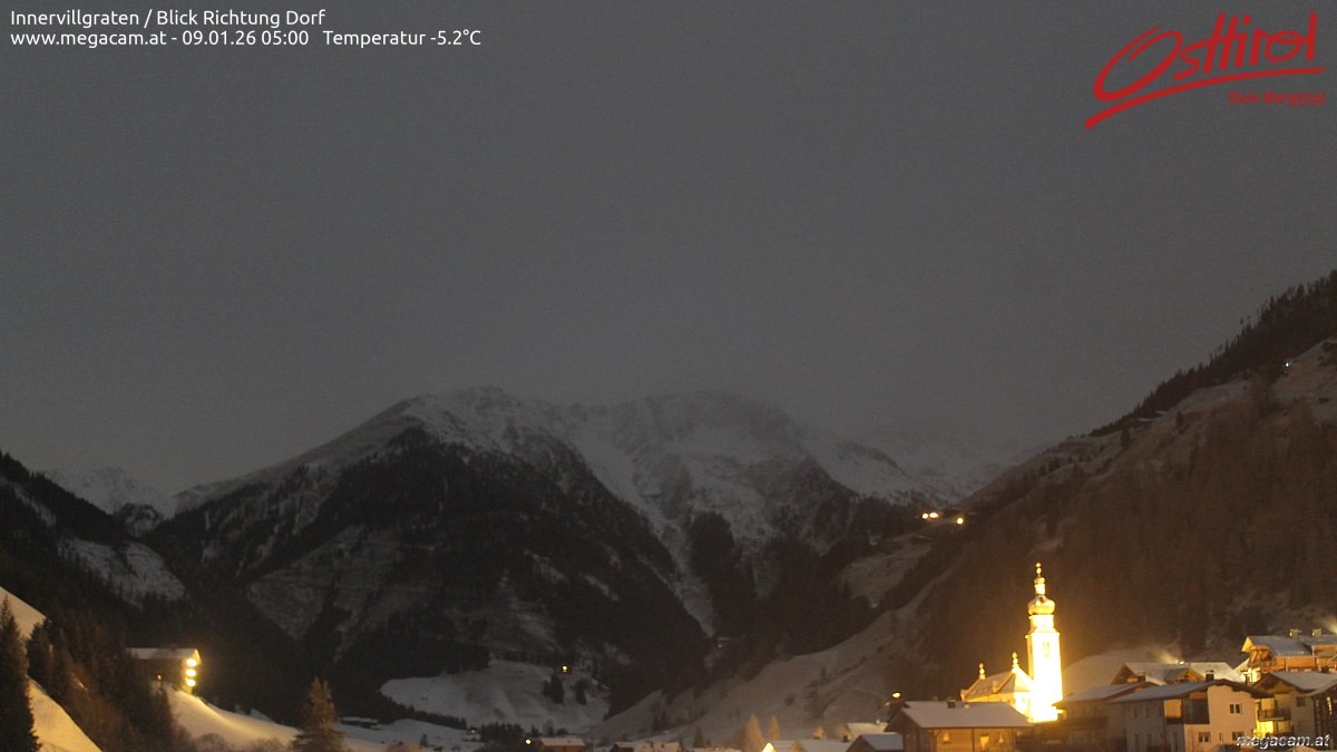 Archiv Foto Webcam Blick Richtung Innervillgraten