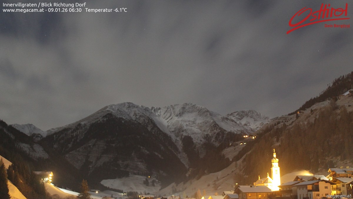 Archiv Foto Webcam Blick Richtung Innervillgraten
