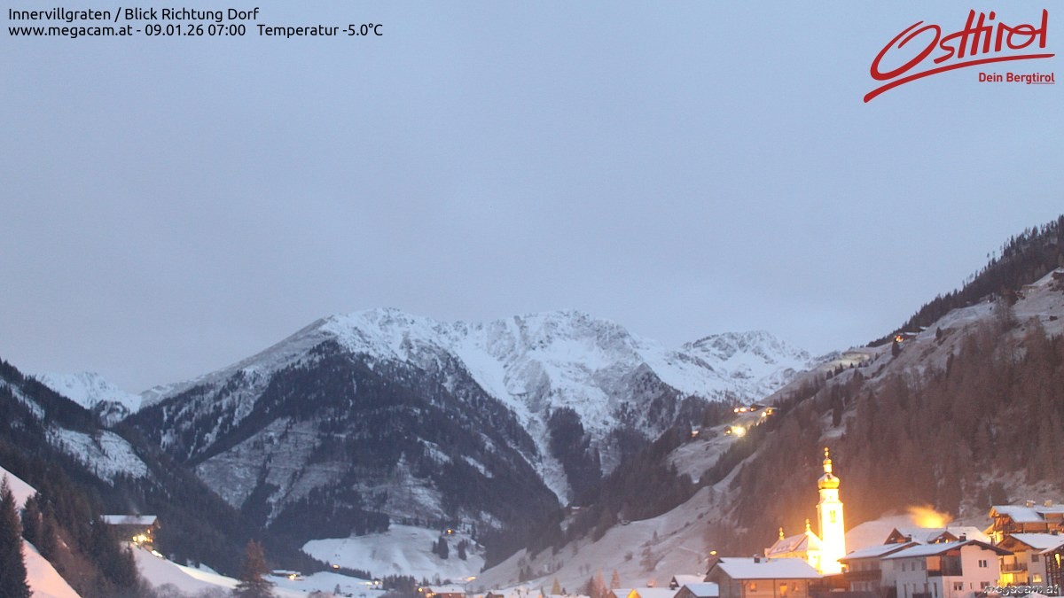 Archiv Foto Webcam Blick Richtung Innervillgraten