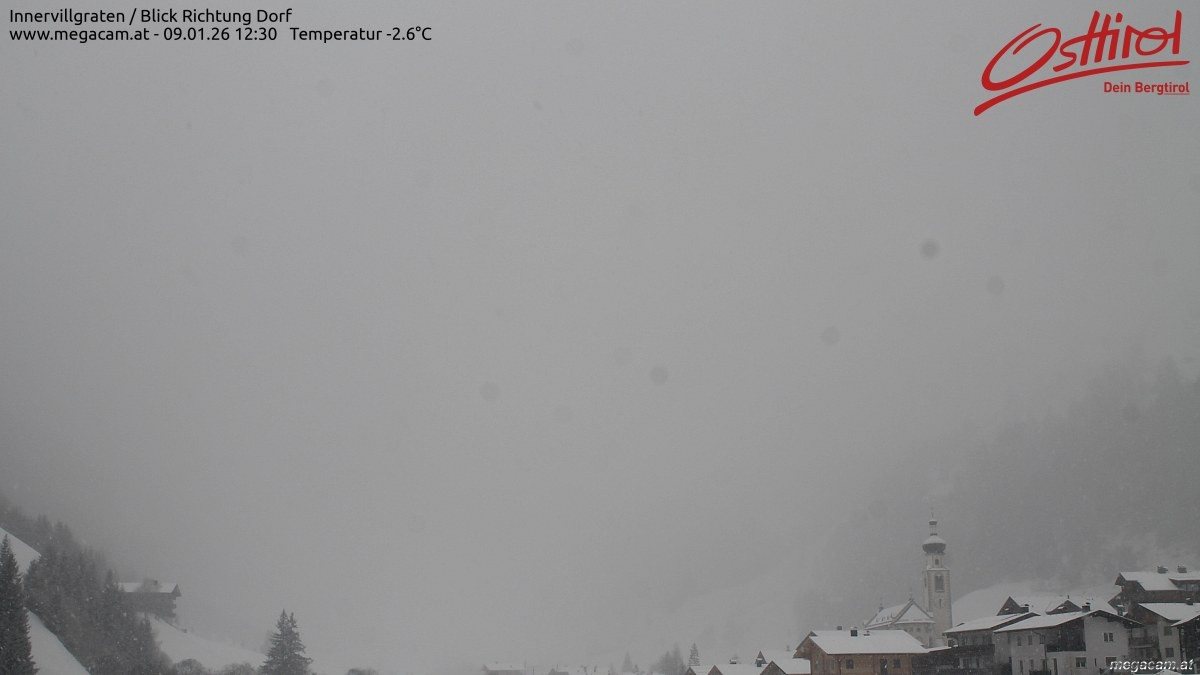 Archiv Foto Webcam Blick Richtung Innervillgraten
