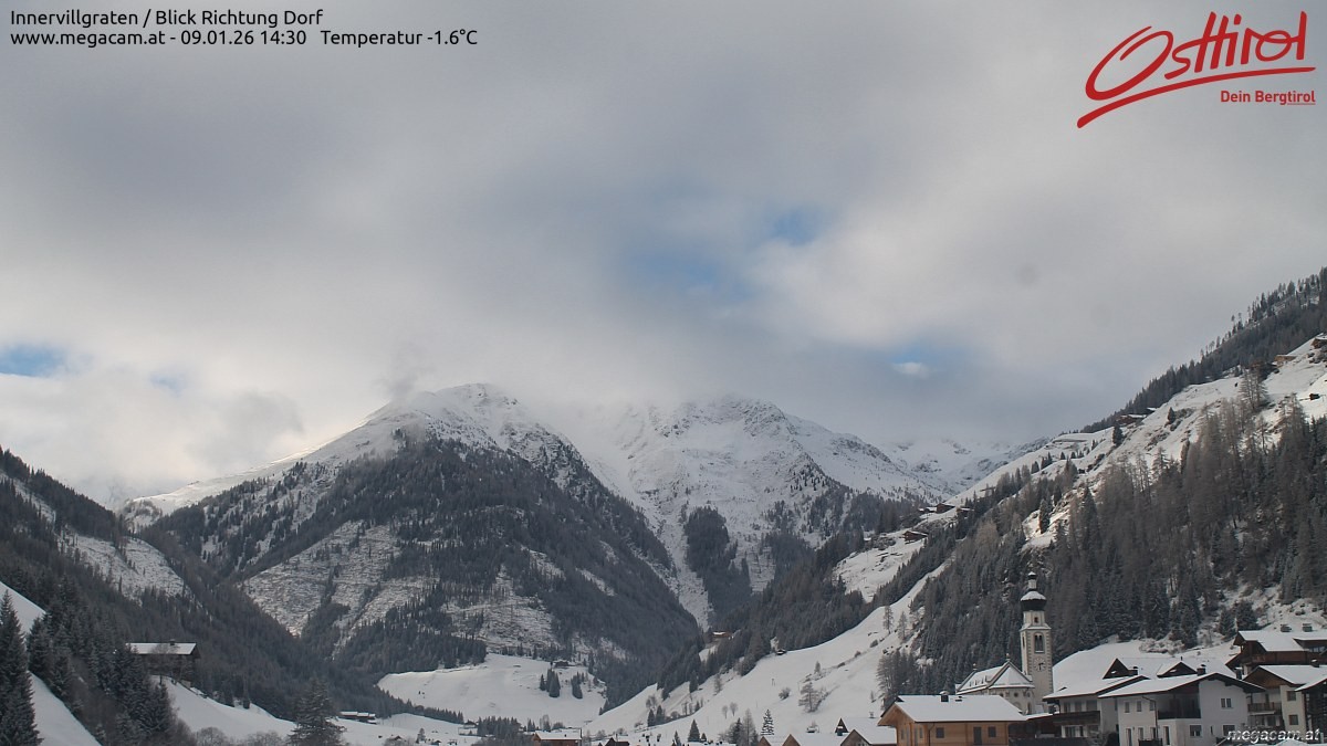 Archiv Foto Webcam Blick Richtung Innervillgraten