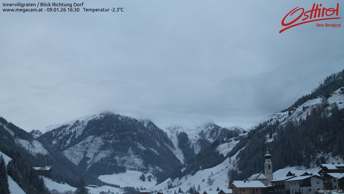 Archiv Foto Webcam Blick Richtung Innervillgraten