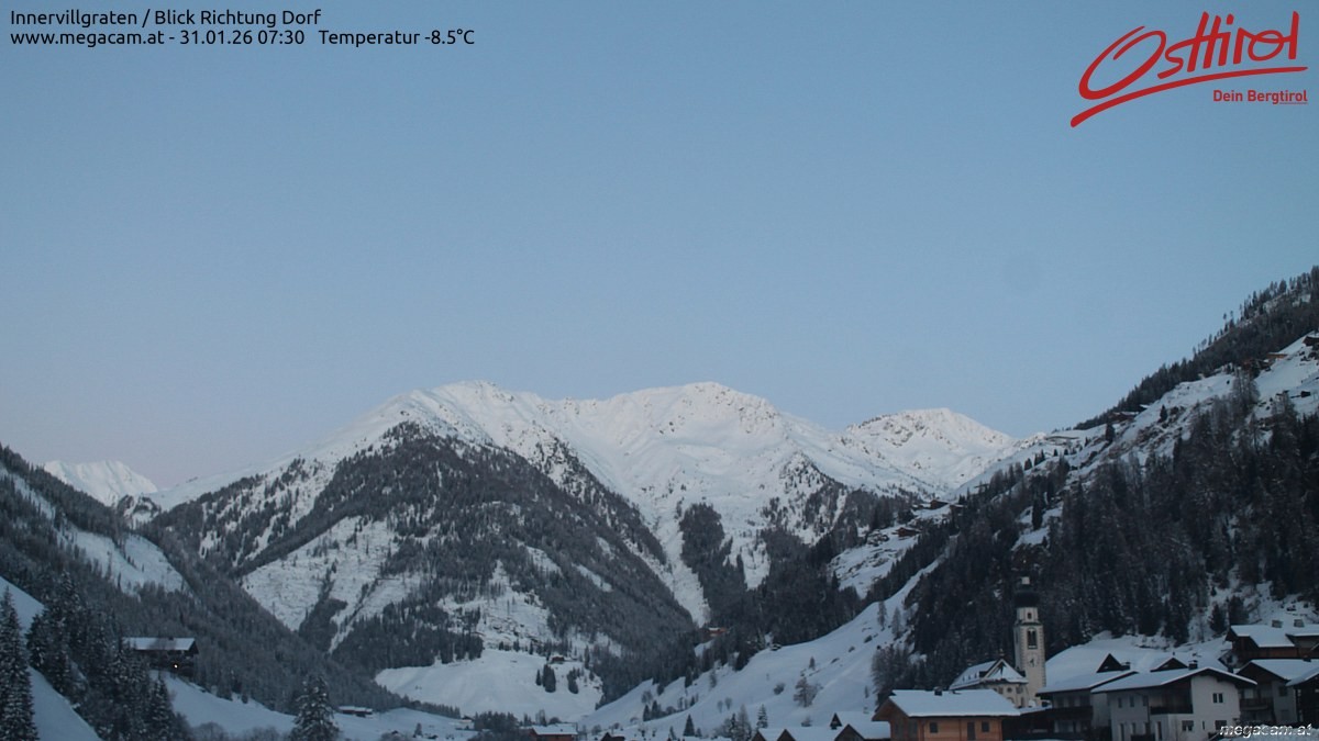 Archiv Foto Webcam Blick Richtung Innervillgraten