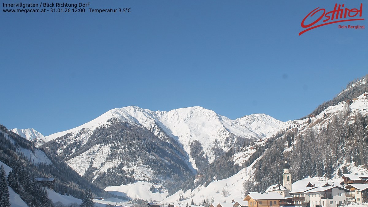 Archiv Foto Webcam Blick Richtung Innervillgraten